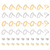 Unicraftale 56Pcs 4 Styles 201 Stainless Steel Stud Earring Findings STAS-UN0047-61-1