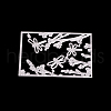 Rectangle with Dragonfly Frame Carbon Steel Cutting Dies Stencils DIY-F028-34-2
