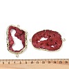 Dyed Natural Druzy Agate links G-R012-05G-06-3