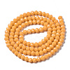 Opaque Solid Color Glass Beads Strands EGLA-A034-P2mm-D21-2