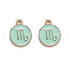 Alloy Enamel Pendants ENAM-S124-01B-15L-1