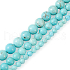 Cheriswelry 3 Strand 3 Size Natural Howlite Beads Strands G-CW0001-03-10