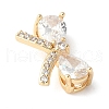 Brass Micro Pave Cubic Zirconia Pendants KK-A253-05G-2
