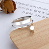 Rhodium Plated 925 Sterling Silver Finger Rings FS-WGD078D-01-2