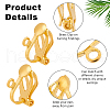   100Pcs Brass Clip-on Earring Findings FIND-PH0002-55B-4