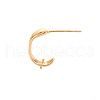 Brass Earring Findings KK-T062-208G-NF-4
