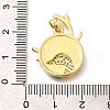 Brass Micro Pave Clear Cubic Zirconia Pendents KK-R212-13G-06-3