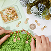 36Pcs 36 Style Alloy Enamel Pendant Stitch Markers HJEW-NB00037-3