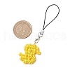 Glass Beaded Dollar Sign Pendant Decorations HJEW-MZ00149-3