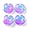 Baking Paint Glass Bead Caps GLAA-S202-04D-1