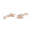 Brass Micro Pave Clear Cubic Zirconia Pendants KK-K259-05LCG-2