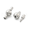 304 Stainless Steel European Clasps STAS-Z115-04P-07-2