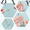 BENECREAT 12Pcs 2 Style Natural Rose Quartz Double Terminated Pointed Pendants G-BC0001-07-4