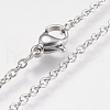 304 Stainless Steel Necklaces NJEW-I208-01P-2