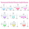 Transparent Gradual Change Acrylic Pendants OACR-CJC0010-01-2