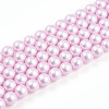 Baking Painted Pearlized Glass Pearl Bead Strands HY-N002-5mm-C03-2