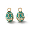 Rack Plating Brass Enamel Pendants KK-D087-22G-2