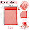 SOFPLATE 100Pcs Organza Bags Jewellery Storage Pouches Wedding Favour Party Mesh Drawstring Gift OP-SP0001-01A-2