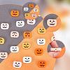 ARRICRAFT 20Pcs 5 Colors Pumpkin Jack-O'-Lantern Halloween Food Grade Eco-Friendly Silicone Beads SIL-AR0001-10-4