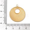 304 Stainless Steel Pendants STAS-C121-50D-G-3