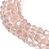Transparent Electroplate Glass Beads Strands GLAA-F029-2mm-A26-3