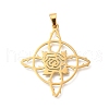 304 Stainless Steel Pendants STAS-S144-05G-A-1