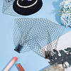 Nylon Fascinator Mesh Face Veil OHAR-WH0034-10B-5