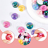 SOFPLATE 40pcs UV Plating Opaque Acrylic Beads OACR-SP0001-13-6