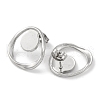 304 Stainless Steel Stud Earrings EJEW-D281-21S-2
