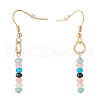 Natural White Jade Beads Dangle Earrings EJEW-JE04709-04-3