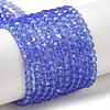 Electroplate Transparent Glass Beads Strands EGLA-A035-T3mm-L14-1