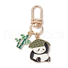 2Pcs 2 Styles Alloy Enamel Pendant Decorations HJEW-JM02337-4