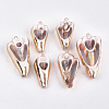 Electroplate Spiral Shell Pendants SSHEL-T008-09-1