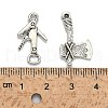 Tibetan Style Alloy Pendants TIBEP-MSMC021-44AS-4
