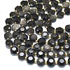 Natural Silver Obsidian Beads Strands G-C116-A106-01-3