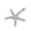 Brass Micro Pave Cubic Zirconia Pendants KK-R230-02P-2