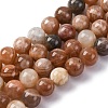 Round Natural Multi-Moonstone Beads Strands G-I176-09-10mm-5