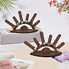 FINGERINSPIRE 2Pcs Sun Rise Shaped Wooden Ring Display Stands RDIS-FG0001-27-5