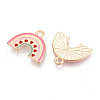 Alloy Enamel Pendants ENAM-T022-30-2