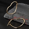 Simple Romantic Stainless Steel Heart Hoop Earrings XB0293-6