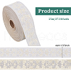 Polyester Jacquard Flower Ribbon for Clothing Accessories OCOR-WH0090-73A-2