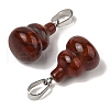 Natural Red Rainbow Jasper Pendants G-B127-03P-15-3