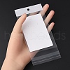 100Pcs Rectangle Paper One Pair Earring Display Cards with Hanging Hole CDIS-YW0001-02B-4