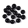 Spray Painted Round Natural Schima Wood Beads WOOD-A018-6mm-03-1
