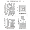 Cat Theme Carbon Steel Cutting Dies Stencils DIY-WH0309-1174-6