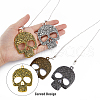 HOBBIESAY Tibetan Style Zinc Alloy Ceiling Fan Pull Chain Extenders AJEW-HY0001-06-3