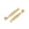 Brass Micro Pave Cubic Zirconia Pendants KK-S526-21G-3