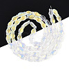 Transparency Electroplate Glass Beads Strands GLAA-T023-40A-01-2