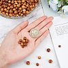Olycraft 900Pcs 3 Style Round Natural Wood Beads WOOD-OC0001-95-3