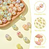 Plating Transparent Acrylic Beads TACR-CJC0001-12-3